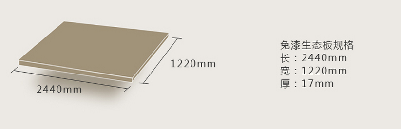兔宝宝免漆生态板规格尺寸